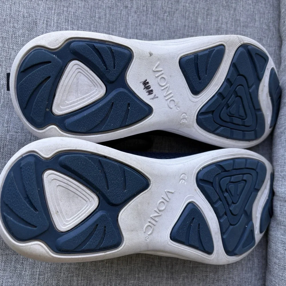 Vionic Christina Podiatrist Designed Mesh Lace-up Sneakers Navy‎ Blue Sz 8